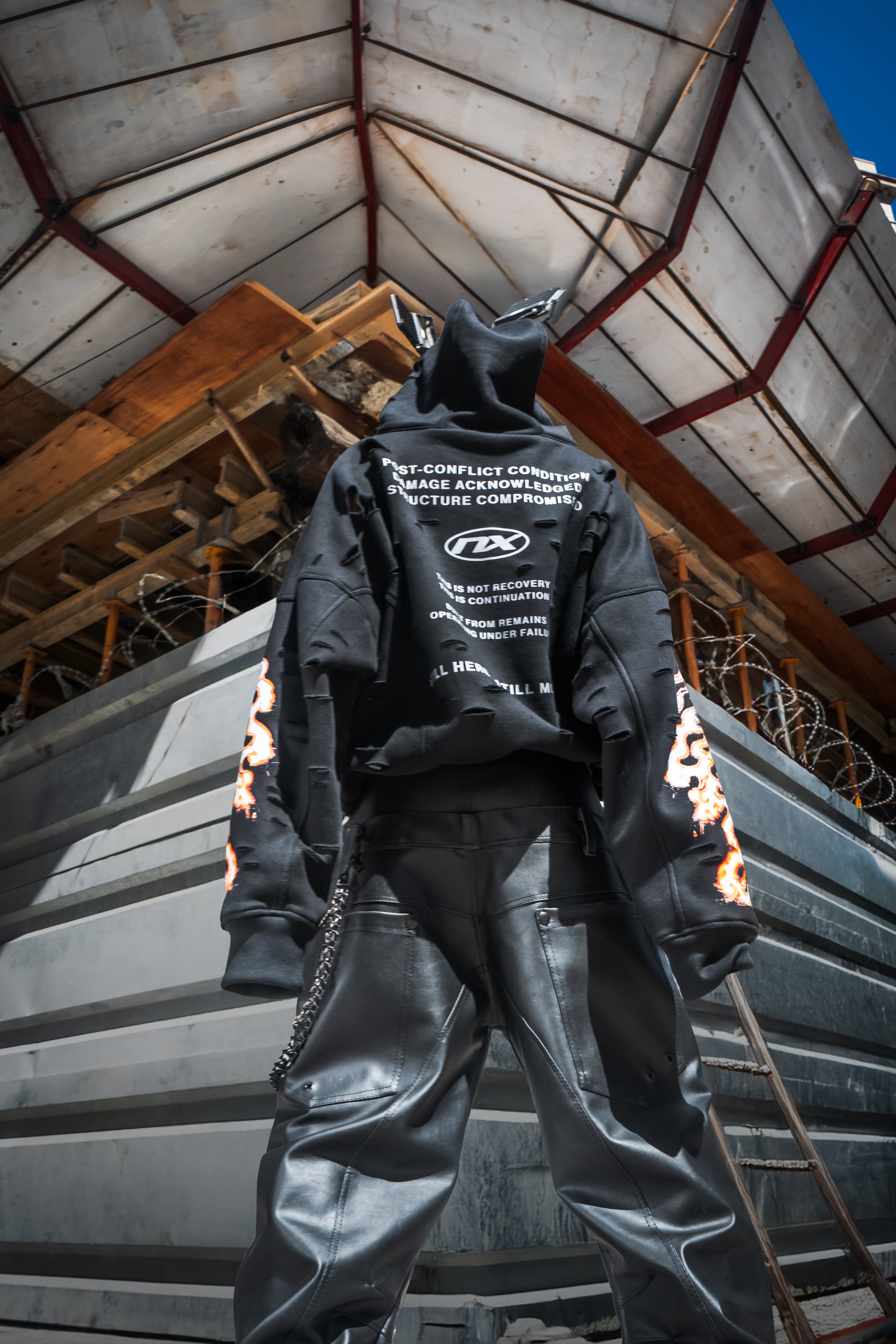 Flame Destroyed Hoodie