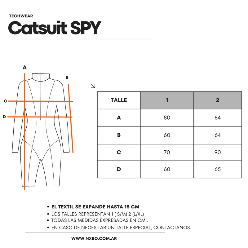 Guía de talles Catsuit [SPY]