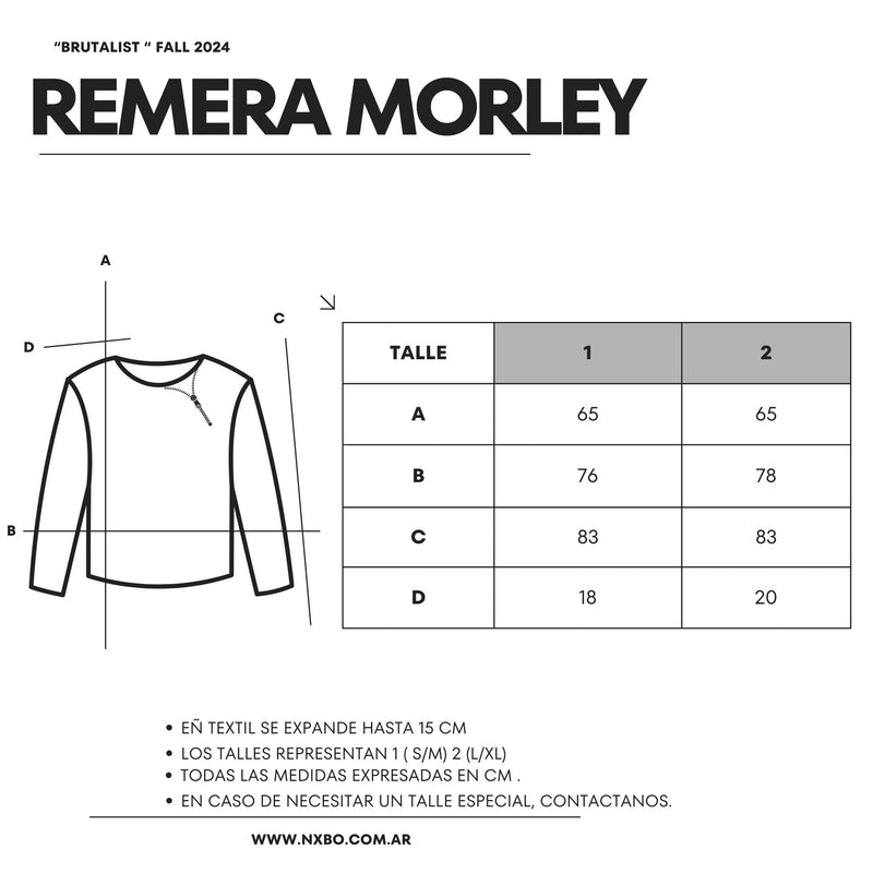 Guía de talles Remera [Counter]