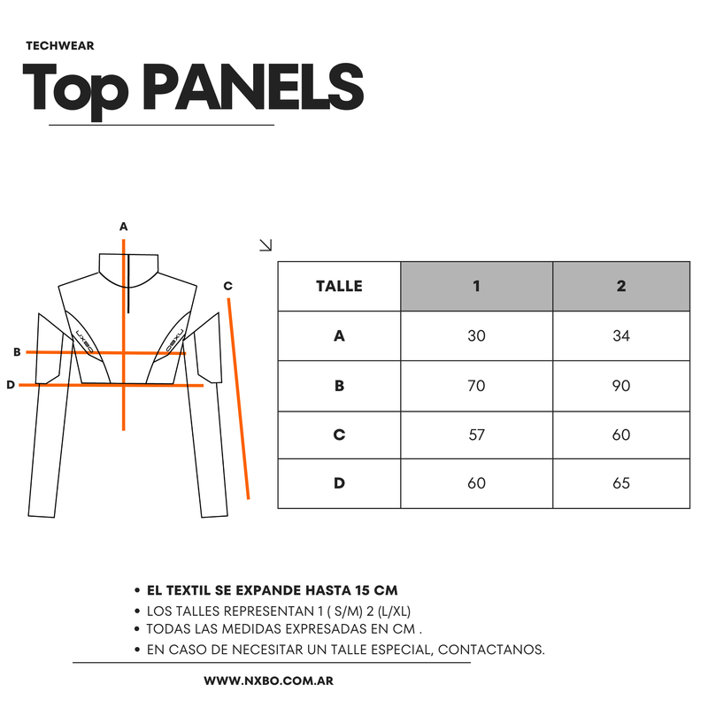 Guía de talles Top [PANELS]