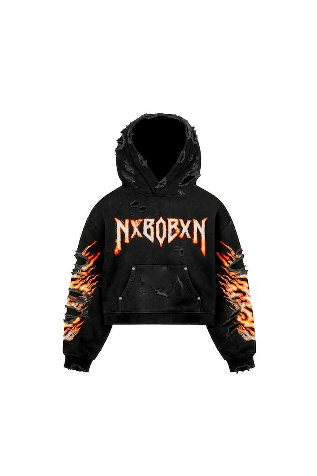 Flame Destroyed Hoodie