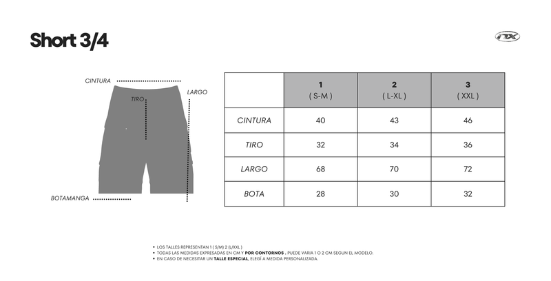 Guía de talles Cowboy Leather Jork 3/4