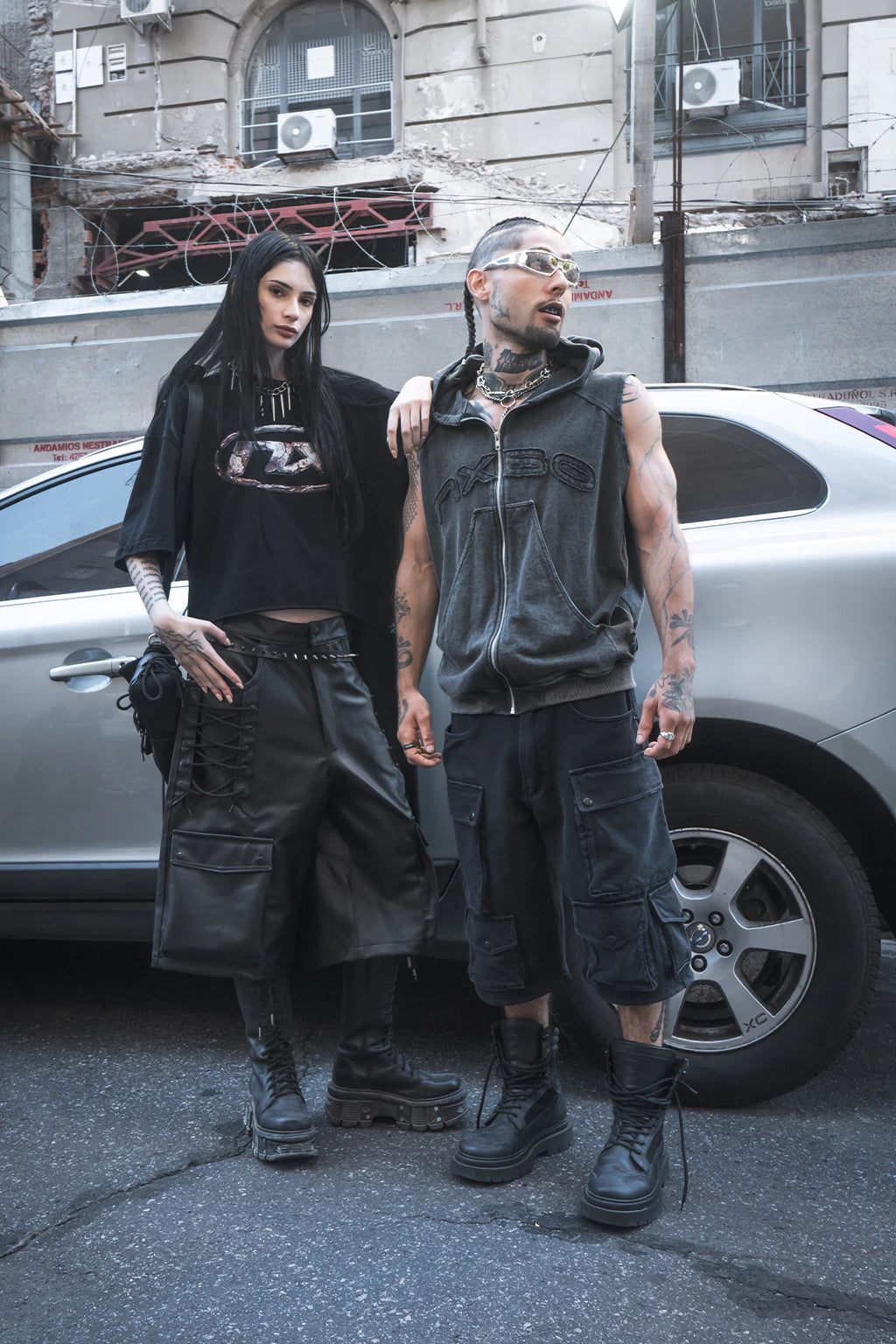 Logo Washed Vest Grey