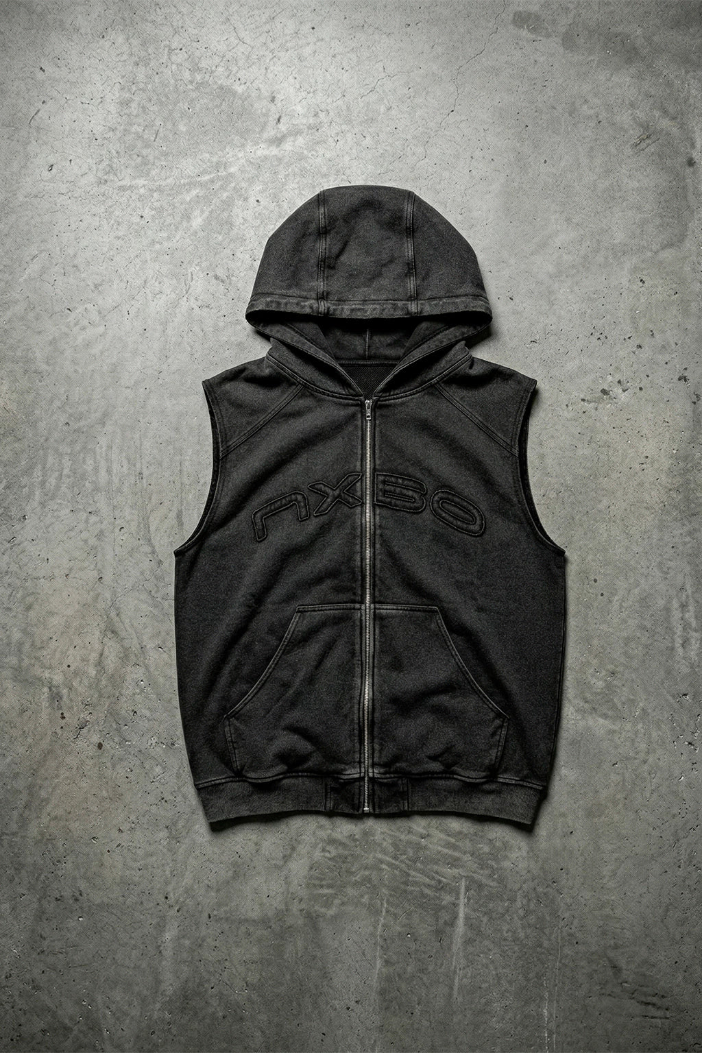 Logo Washed Vest Grey