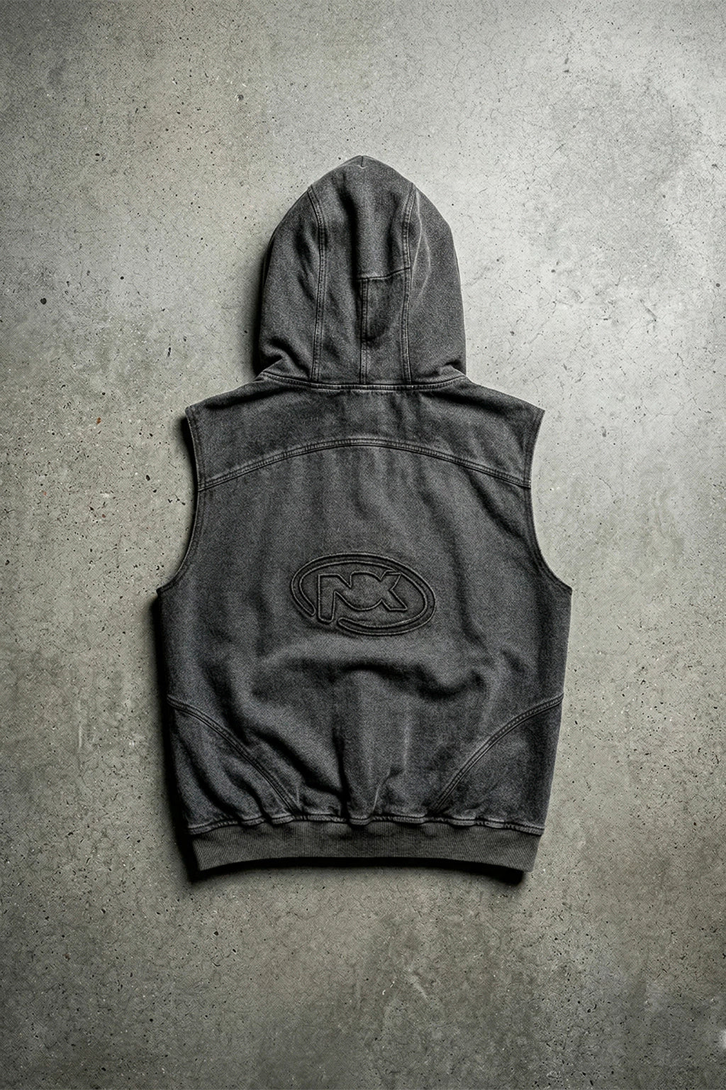 Logo Washed Vest Grey
