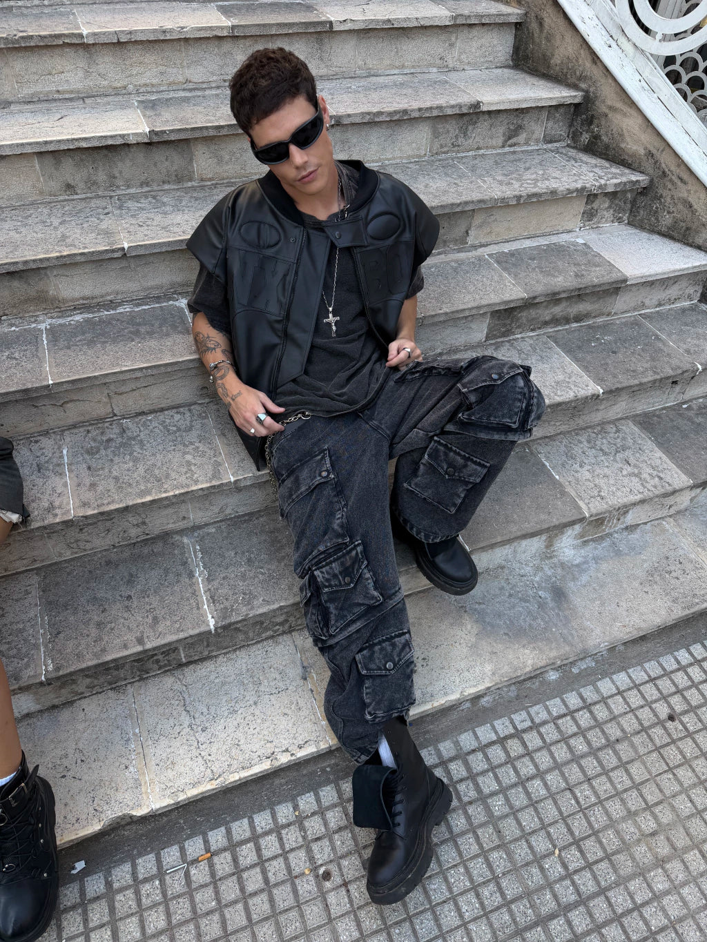 Multipocket Cargo Pant Washed Stone