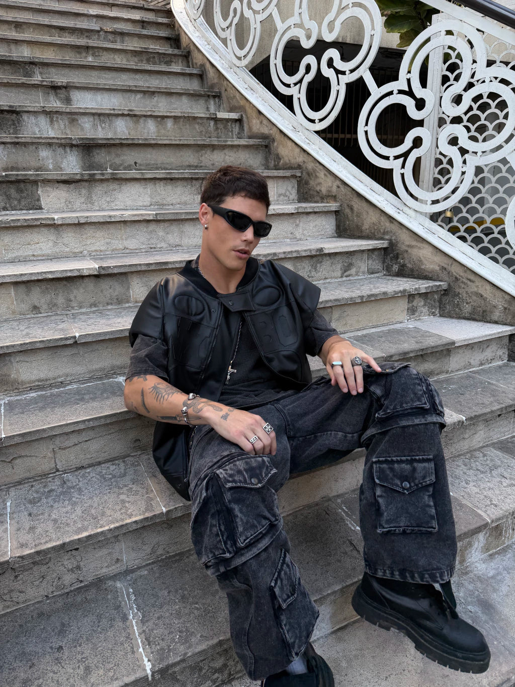 Multipocket Cargo Pant Washed Stone