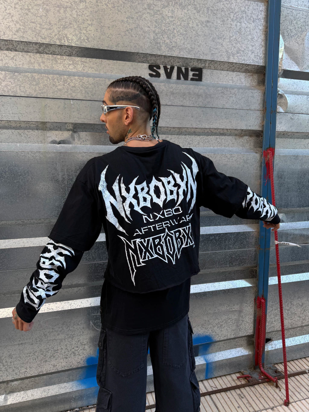 Layed Sleeves Emo T Shirt