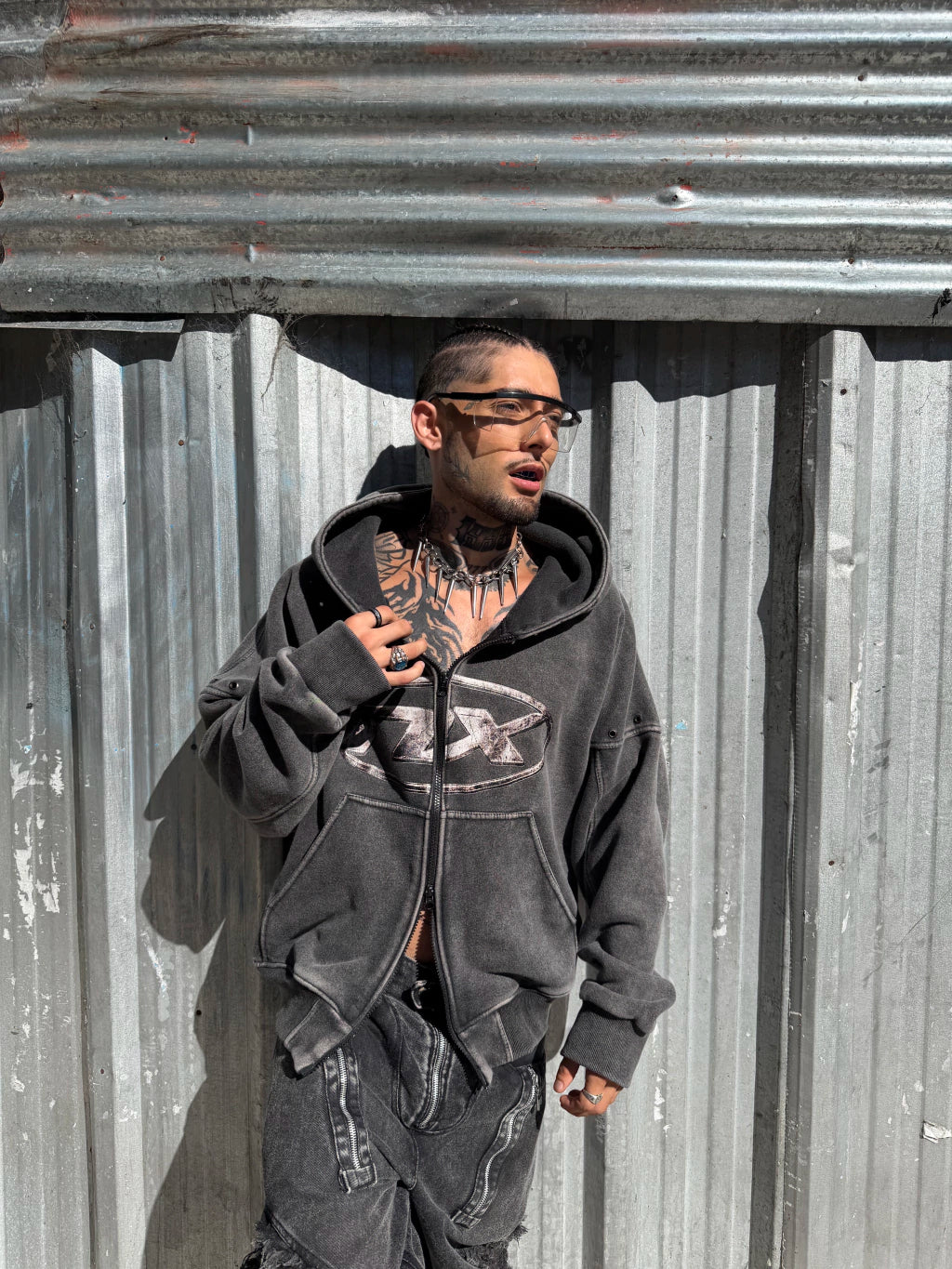 Afterwar Zip Hoodie Washed